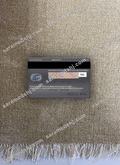 Portugal Banco Popular bank mastercard photolook back